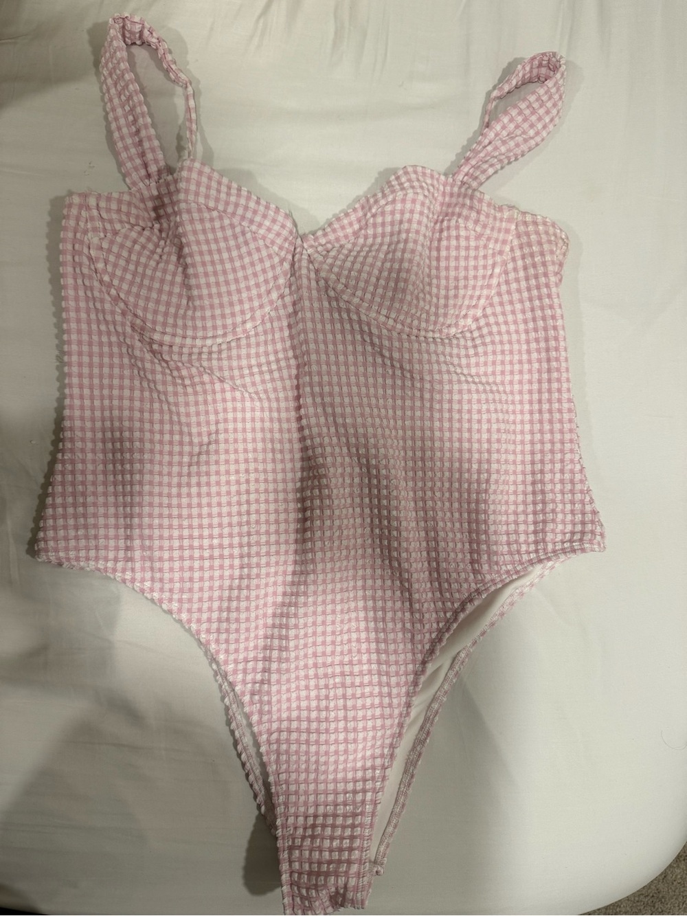 Abercrombie and fitch Pink Gingham One-Piece Swimsuit woman’s